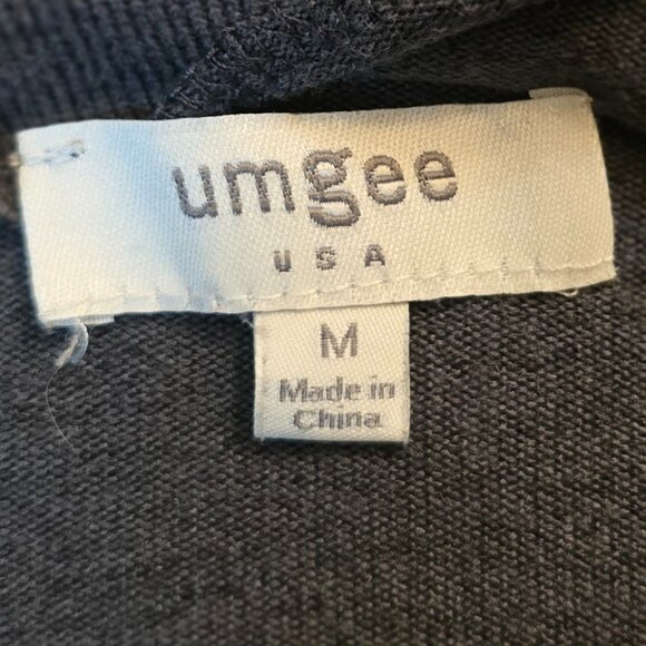 UMGEE Grey Long Sleeved Slouch Off Shoulder Shirt sz M - Picture 10 of 10